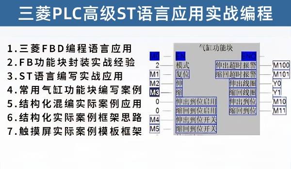 牙总团队倾力打造 三菱高级ST语言应用实战视频编程